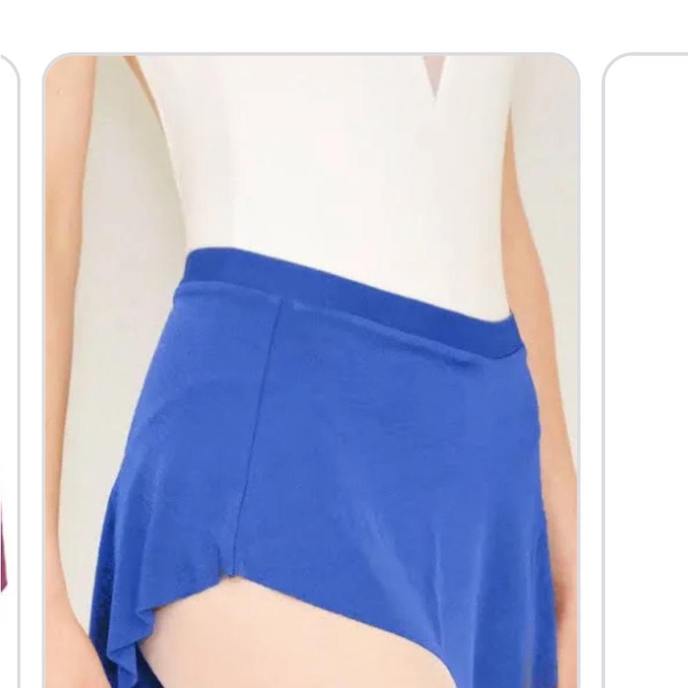 Electric blue bullet point ballet skirt